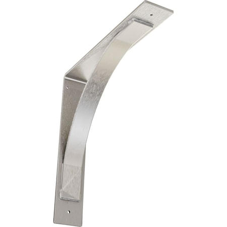 Ekena Millwork Morris Steel Bracket, Stainless Steel 3"W x 16"D x 16"H BKTM03X16X16MOSS